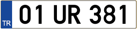 Trailer License Plate